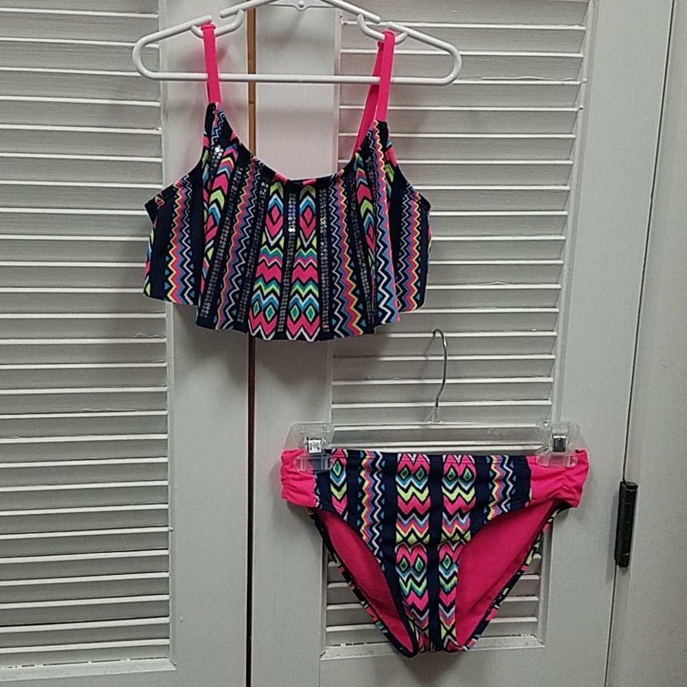 Justice bright, like new two piece!